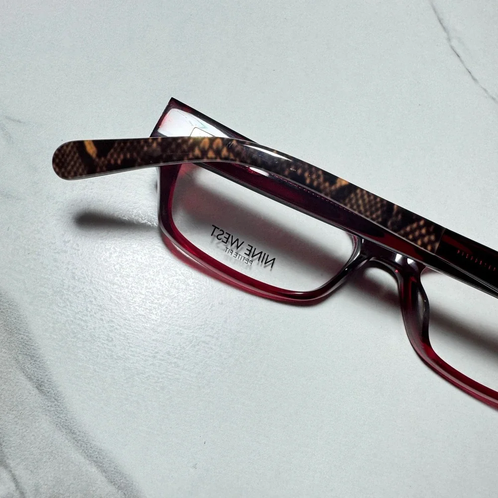 Nine West Petite Fit Eyeglasses Frames NW5092 612 Burgundy Red 47-15-135
